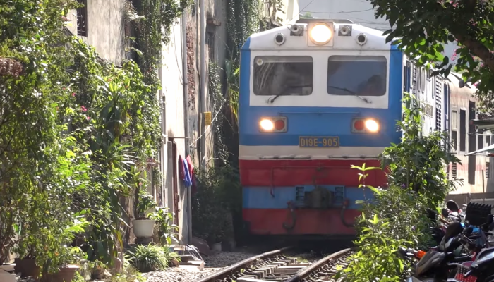 tracks were laid back in 1902 during the time of French colonial rule